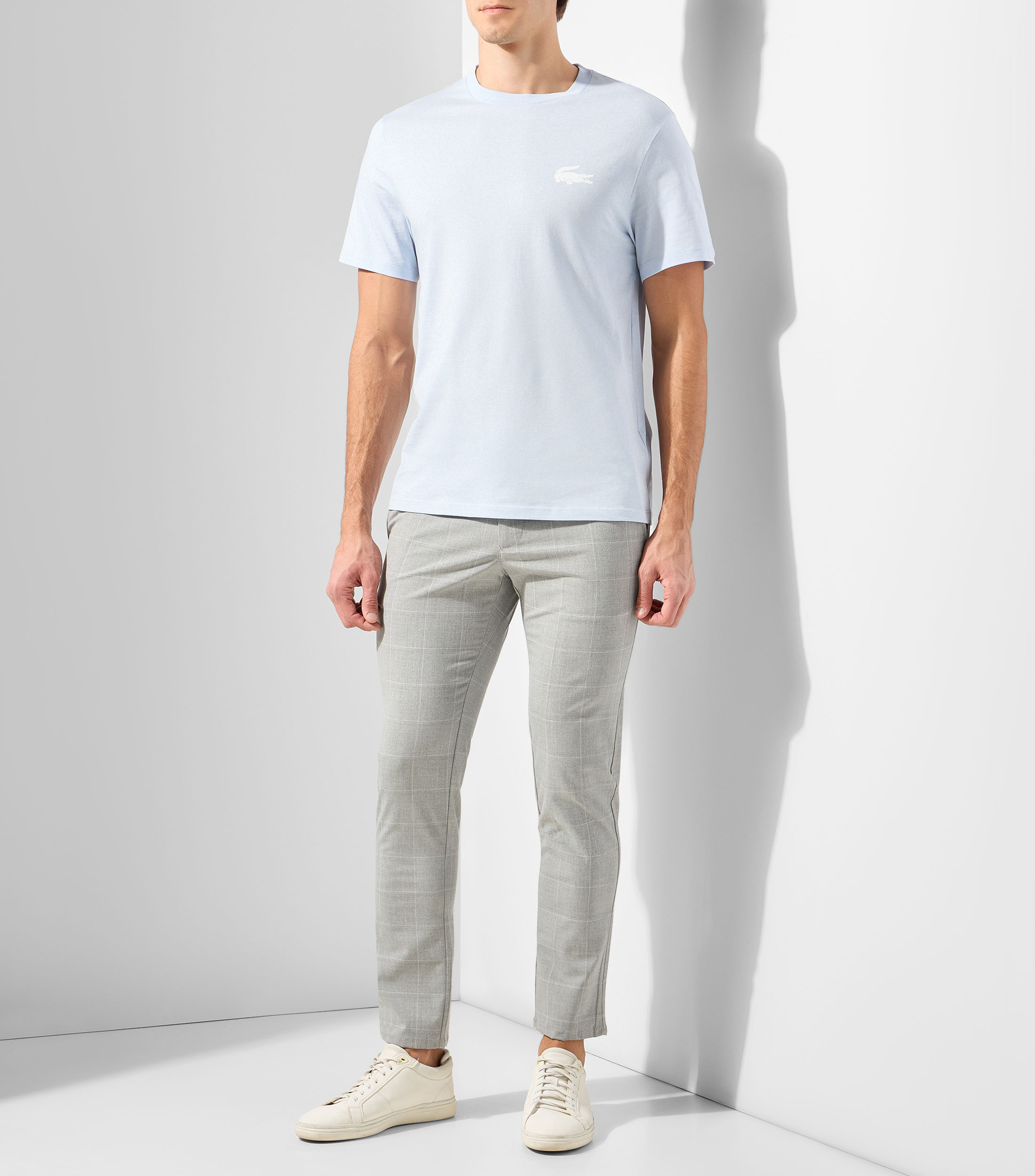 Playera cuello redondo manga corta lisa Hombre